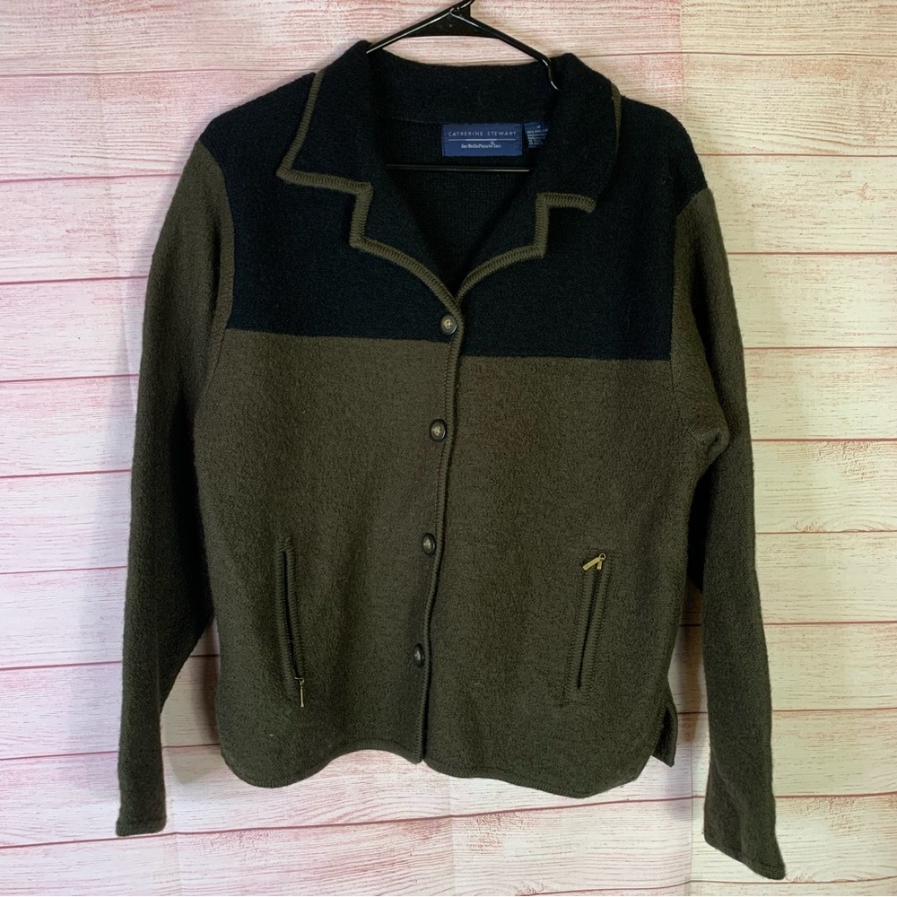 Catherine Stewart 100%‎ Wool Sweater Size Medium
